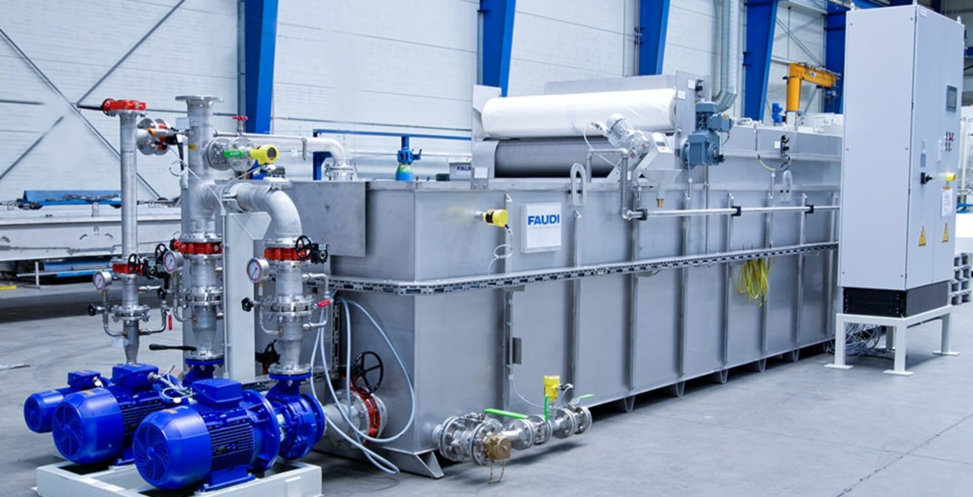 Wash Water Filtration with FAUDI Gravity Belt Filters Type AFB