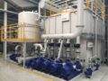 FAUDI Regenerable Microfilters type RMF installed, blue pumps