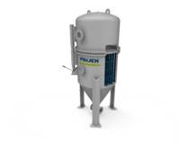3D image of a precoat filter system with FAUDI logo