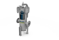Sieve cylinder filter with FAUDI Logo -Rendering