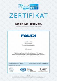 Zertifizierung nach DIN EN ISO 14001:2015