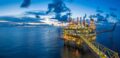 Seewasserfiltration Ozean Offshore Plattform