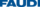 FAUDI Logo große blau Buchstaben