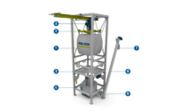 Structure of FAUDI filter medium dosing unit FD - Dosing of filter aids such as cellulose, diatomaceous earth or perlite