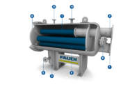 Aufbau FAUDI Koaleszer/Filterwasserabscheider - Anwendungen zur Trennung von Flüssig-Flüssig Dispersionen