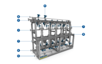 Aufbau FAUDI Modulfilter mit automatischer Rückspülung für die Öl- und Gasindustrie