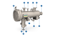 Structure FAUDI Separator_Koaleszer -cleaning/separation of solid and liquid impurities