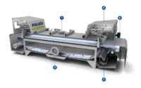 Pressure belt filter for the cleaning of cooling lubricants